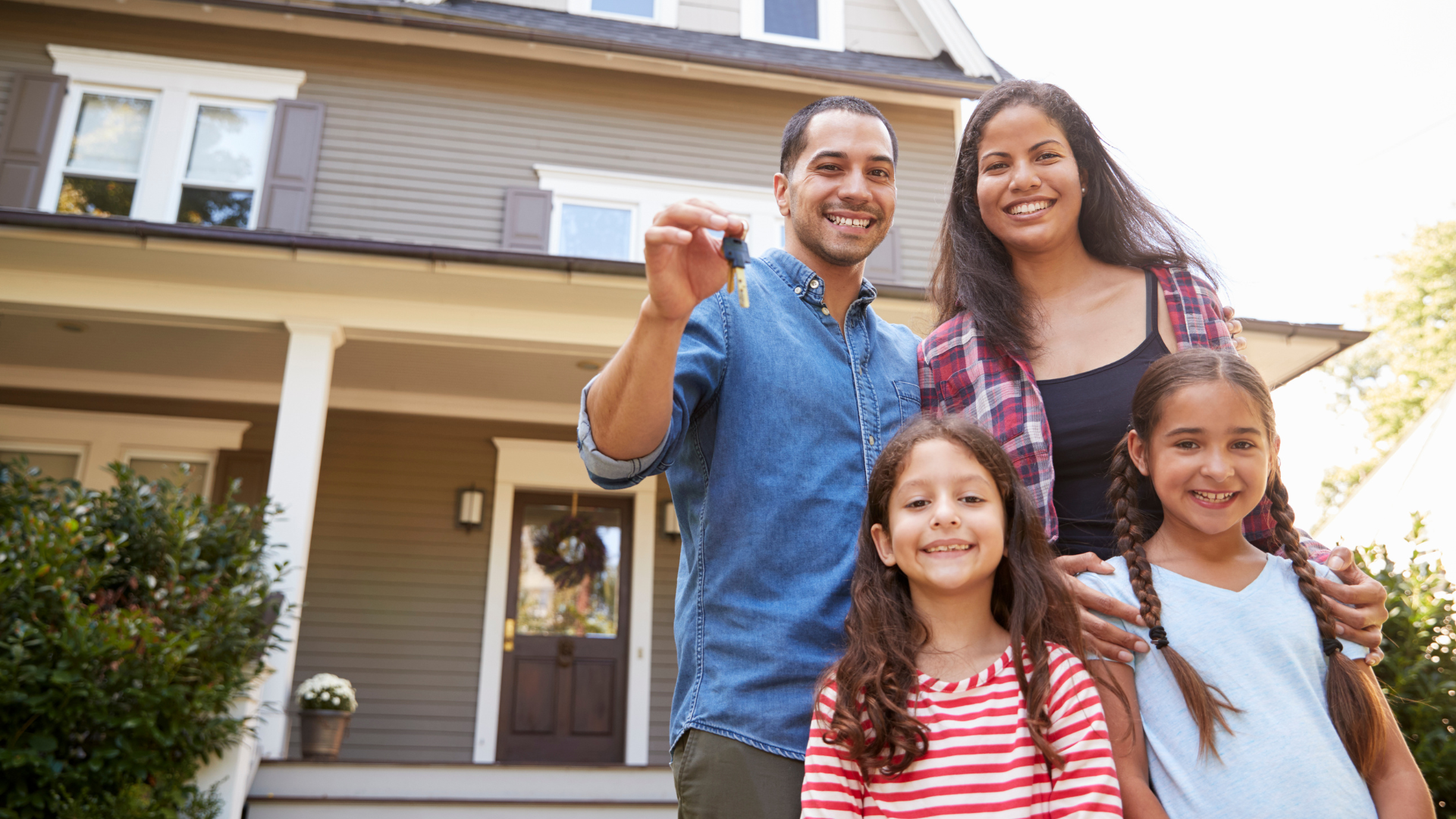 Family with home